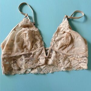 Aerie Lace Bralette in Cream, Medium